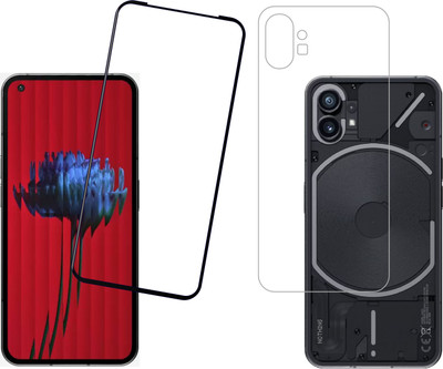 Vatsin Front and Back Tempered Glass for Nothing Phone 1(Pack of 2)