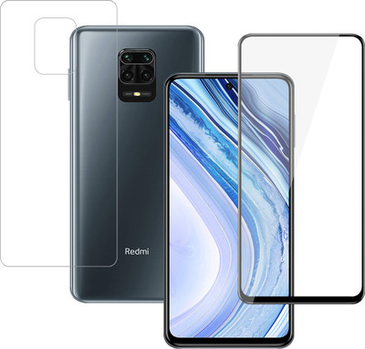 YOGKREETI Front and Back Tempered Glass for Mi Redmi Note 9 Pro Max(Pack of 2)
