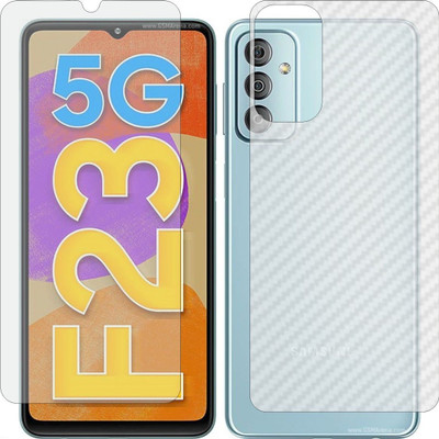 MOBART Front and Back Tempered Glass for SAMSUNG F23(Pack of 2)