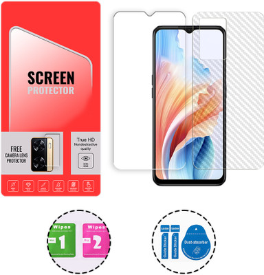 ARBAN Front and Back Tempered Glass for Oppo A77s 4G (1 FREE CAMERA LENS) WITH FRONTBACK SCREEN PROTECTOR(Pack of 1)