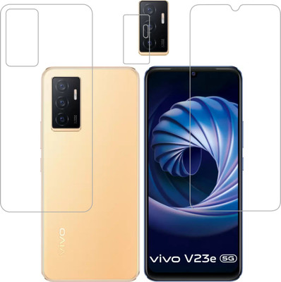 Vatsin Front and Back Tempered Glass for ViVO V23e 5G(Pack of 3)