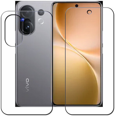 tombik Front and Back Tempered Glass for 109sf-Vivo T4 Pro 5G-fb,lens(Pack of 3)