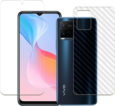 SOMTONE Front and Back Tempered Glass for vivo Y21a FRONT BACK(Pack of 1)