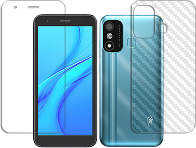 SOMTONE Front and Back Tempered Glass for itel A27 FRONT BACK(Pack of 1)