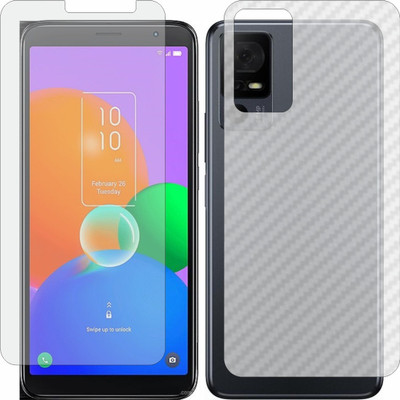 Mobling Front and Back Tempered Glass for TCL 403(Pack of 2)
