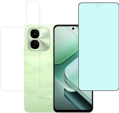 VAYUVAULT Front and Back Tempered Glass for IQOO Z9X(Pack of 2)