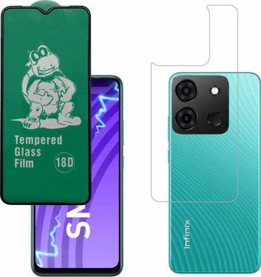 Ten To 11 Front and Back Tempered Glass for Infinix Smart 7(Pack of 2)