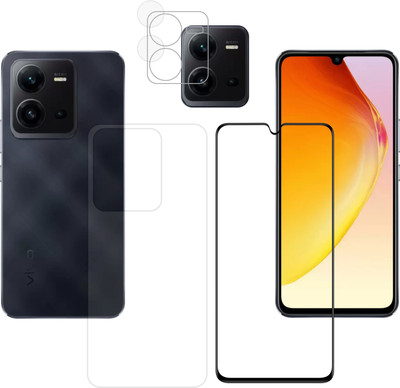 Vatsin Front and Back Tempered Glass for ViVO V25 5G(Pack of 3)