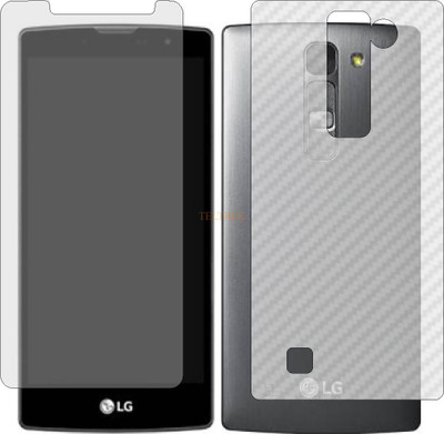 TELTREK Front and Back Tempered Glass for LG MAGNA (Front Matte Finish & Back 3d Carbon Fiber)(Pack of 2)