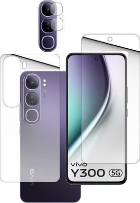 DORADO SHIELD Front and Back Tempered Glass for vivo Y300 5g with camera lens(Pack of 3)