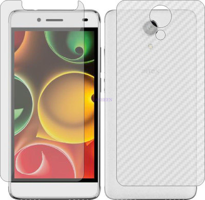 Fasheen Front and Back Tempered Glass for INTEX AQUA FREEDOM (Front Matte Finish & Back 3d Carbon Fiber)(Pack of 2)