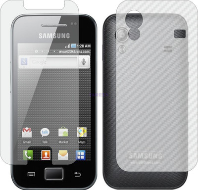 Fasheen Front and Back Tempered Glass for SAMSUNG GALAXY ACE S5830 (Front Matte Finish & Back 3d Carbon Fiber)(Pack of 2)