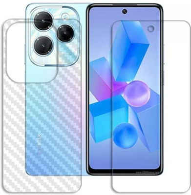 KHWABEEDA Front and Back Tempered Glass for INFINIX HOT 40 FRONT AND BACK TEMPERED GLASS(Pack of 2)