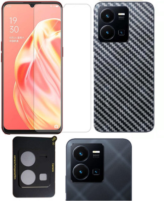 COVER CAPITAL Front and Back Tempered Glass for Vivo Y35 4G(Pack of 3)