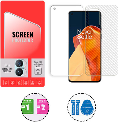 ARBAN Front and Back Tempered Glass for OnePlus 9R 5G (1 FREE CAMERA LENS) WITH FRONTBACK SCREEN PROTECTOR(Pack of 1)