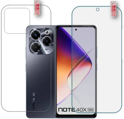 ZIDZEE Front and Back Tempered Glass for INFINIX NOTE 40X 5G FRONT AND BACK TEMPERED GLASS(Pack of 2)