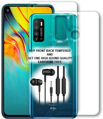 SOMTONE Front and Back Tempered Glass for Infinix Hot 9(Pack of 1)