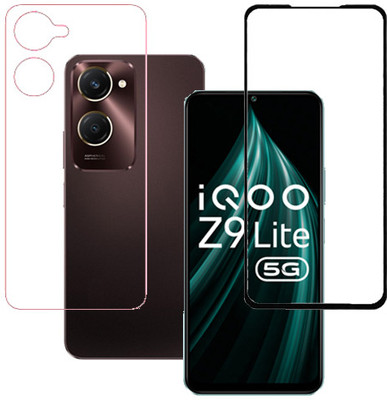 HOBBYTRONICS Front and Back Tempered Glass for iQOO Z9LTE 5G, iQOO Z9LTE, iqoo z9lte 5g, iqoo z9lte(Pack of 1)