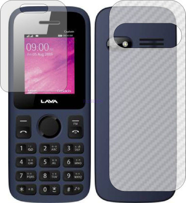 Fasheen Front and Back Tempered Glass for LAVA CAPTAIN N1 (Front Matte Finish & Back 3d Carbon Fiber)(Pack of 2)