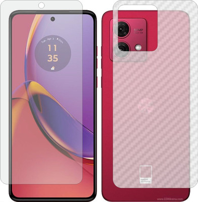 MOBART Front and Back Tempered Glass for Motorola G84(Pack of 2)