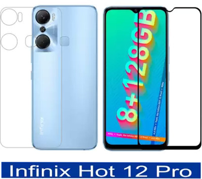 Prsky Front and Back Tempered Glass for Infinix Hot 12 Pro(Pack of 2)