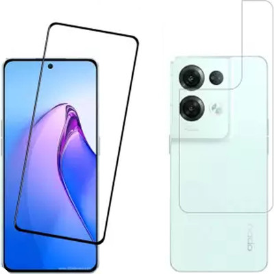 PR SMART Front and Back Tempered Glass for OPPO Reno 8 Pro(Pack of 2)
