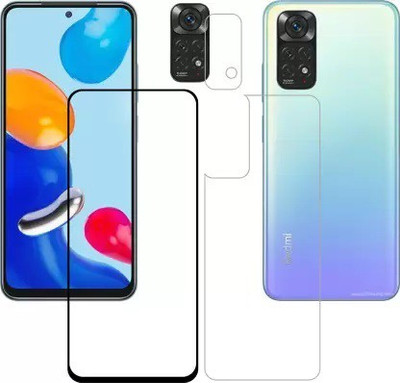 MUTAALI Front and Back Tempered Glass for Redmi Note 11(Pack of 1)