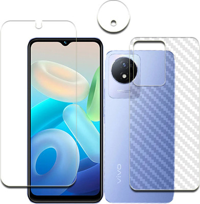 SOMTONE Front and Back Tempered Glass for vivo Y02 FRONTBACK TEMPERED GUARD(Pack of 1)