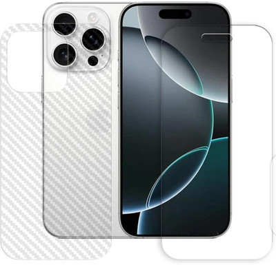 DOWRVIN Front and Back Tempered Glass for APPLE IPHONE 16 PRO 5G(Pack of 2)