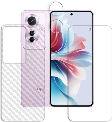 SOMTONE Front and Back Tempered Glass for 1-Oppo Reno11 F FRONTBACK AND CAMERA LENS SCREEN GUARD(Pack of 1)