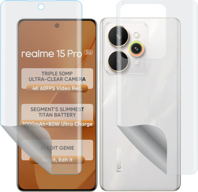Mobling Front and Back Tempered Glass for Realme 15 Pro 5G (Edge to Edge Full Screen Protector)(Pack of 1)