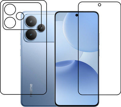 chakoor Front and Back Tempered Glass for realme p4 5g(Pack of 3)