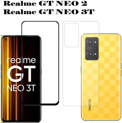 LIKEDESIGN Front and Back Tempered Glass for Realme GT NEO 2, Realme GT Neo 3T(Pack of 2)