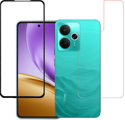HOBBYTRONICS Front and Back Tempered Glass for Realme 14T(Pack of 1)