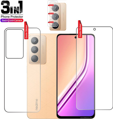Clickbit Front and Back Tempered Glass for Realme P3x 5G(Pack of 3)