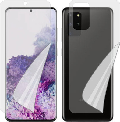 ZINGTEL Front and Back Tempered Glass for SAMSUNG GALAXY S20 PLUS (Edge To Edge TPU, Full Coverage)(Pack of 1)