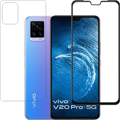 YOGKREETI Front and Back Tempered Glass for Vivo V20 Pro(Pack of 1)