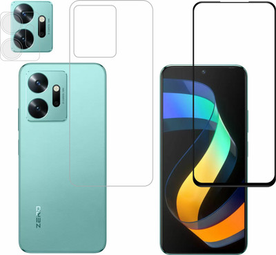 Ten To 11 Front and Back Tempered Glass for infinix zero 20(Pack of 3)