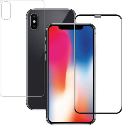 YOGKREETI Front and Back Tempered Glass for Apple iPhone XS(Pack of 2)