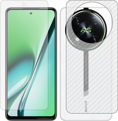 MOBART Front and Back Tempered Glass for Itel Rs4(Pack of 2)