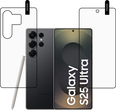 MOBKAVACH Front and Back Tempered Glass for Samsung Galaxy S25 Ultra 5G(Pack of 2)