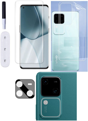 COVER CAPITAL Front and Back Tempered Glass for Vivo V30 Pro(Pack of 3)