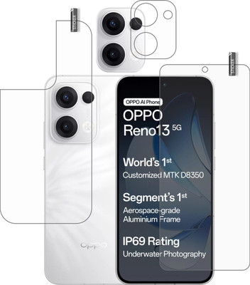 GARUDA GLASS Front and Back Tempered Glass for OPPO RENO 13 5G with camera lens protector {flexible}(Pack of 3)