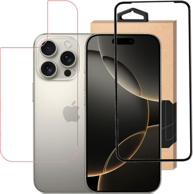 AARERED Front and Back Tempered Glass for IPHONE 16 PRO MAX, iphone 16 pro max(Pack of 1)