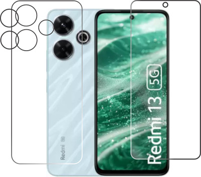 chakoor Front and Back Tempered Glass for Redmi 13 5G(Pack of 2)