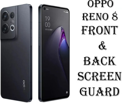 PR SMART Front and Back Tempered Glass for Oppo Reno 8(Pack of 2)