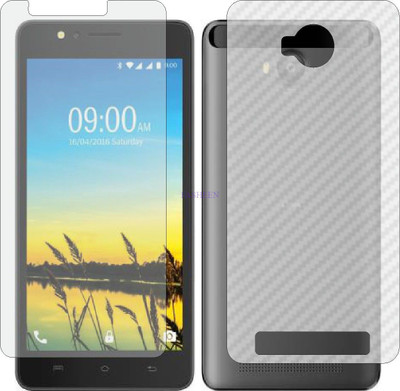 Fasheen Front and Back Tempered Glass for LAVA A79 (Front Matte Finish & Back 3d Carbon Fiber)(Pack of 2)