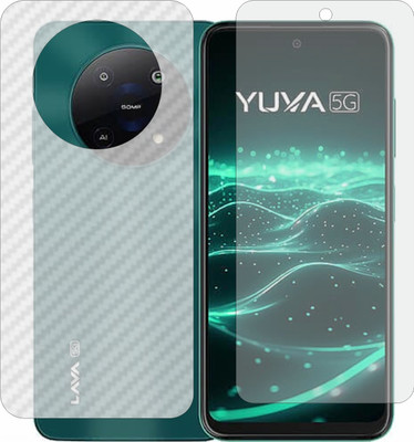 Mobling Front and Back Tempered Glass for Lava Yuva 5G(Pack of 2)