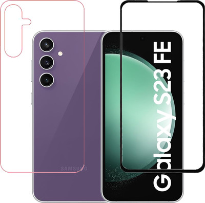 HOBBYTRONICS Front and Back Tempered Glass for Samsung Galaxy S23 FE 5G, Samsung S23 FE 5G(Pack of 1)
