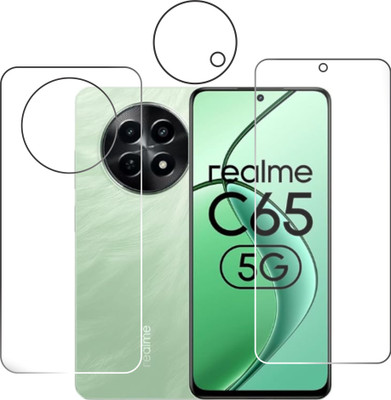 chakoor Front and Back Tempered Glass for Realme C65 5G(Pack of 3)